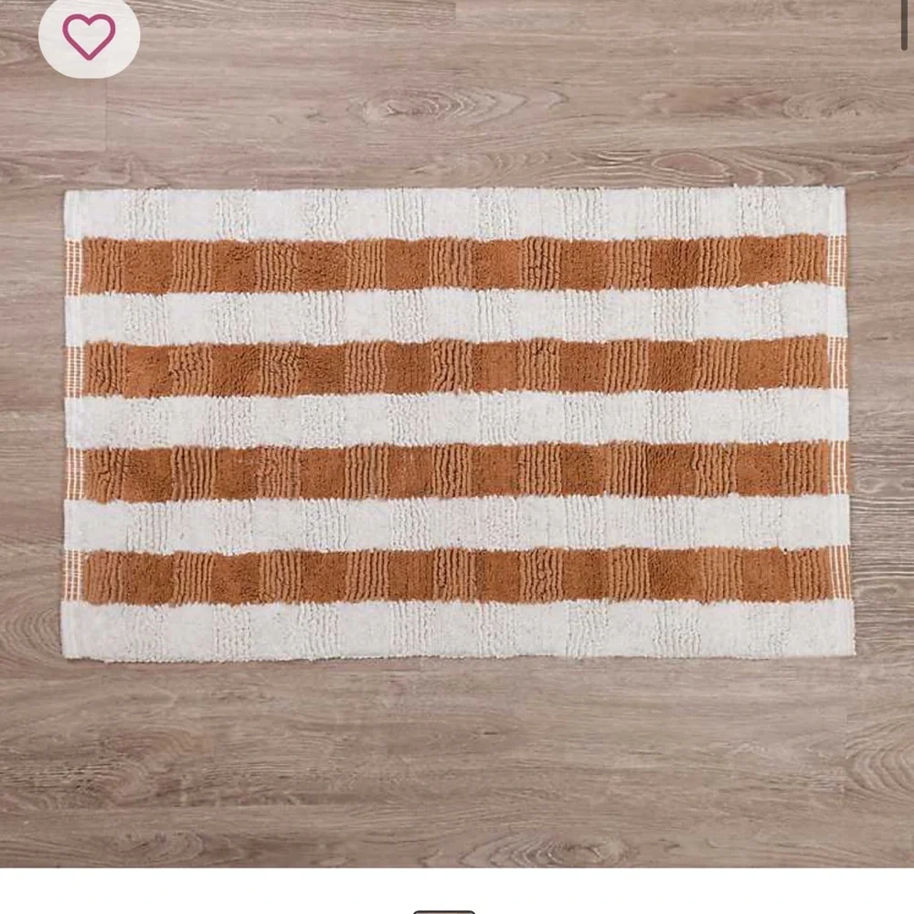 Kirkland Signature Cream and Brown Bath Mat